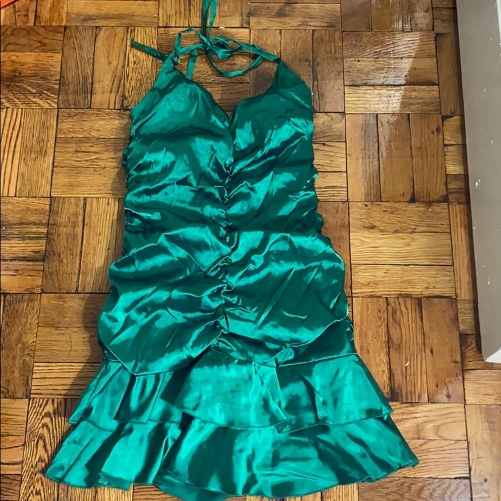 NWT Jessica McClintock green formal dress